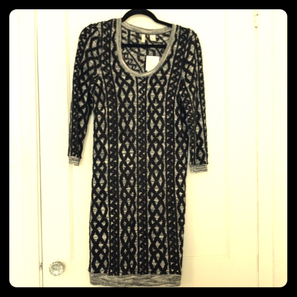Anthropologie: Moth XS body-con sweater dress. NWT
